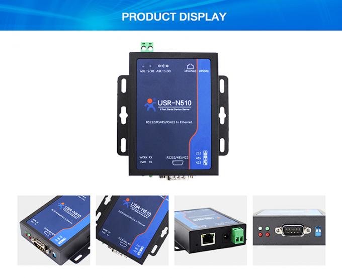 PUSR USR- N510 Industrial Modbus Gateway Serial RS232 RS485 RS422 เป็น เครื่องแปลง Ethernet พร้อมคําสั่ง AT 3