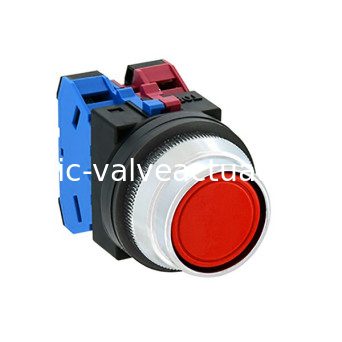 ราคาดี ABN2F11R 1NO โครงสร้างการติดต่อ ปุ่มกดสวิทช์ φ30 ขนาดหลุมติดตั้งที่มีแสงแดง ออนไลน์