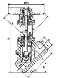 ราคาดี โครเมียมนิกเกิลสตีลวาล์วไฟฟ้า Actuator, หยุดค่า J65Y-32 DN300 DN350 ออนไลน์
