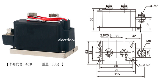 ราคาดี MTC600A โมดูลไทริสเตอร์ 2000V / 1600V โครงสร้างการจีบแบบเต็มสองทิศทาง ออนไลน์