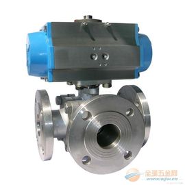 ราคาดี Small Three-Way Ball Power Station Valve With Pneumatic Actuator ออนไลน์