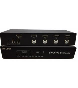 ราคาดี B ตัวเมีย 3840x2160 สวิตช์ USB KVM SW1401DP 4 พอร์ต ออนไลน์