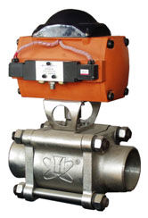 ราคาดี XQF-2 การป้องกันการระเบิดของบอลวาล์วนิวเมติกสำหรับระบบการเผาไหม้สมรรถนะสูง / ท่อไอน้ำ ออนไลน์